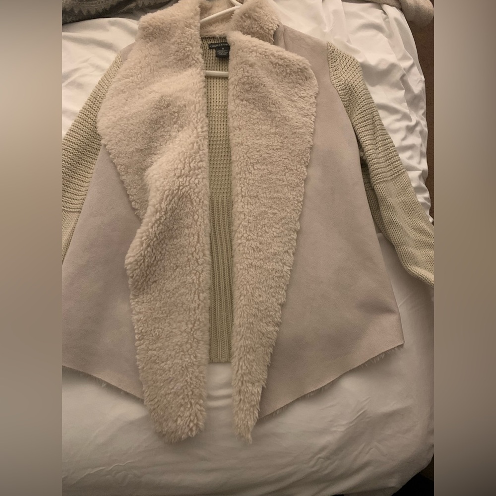 White or Black cardigan